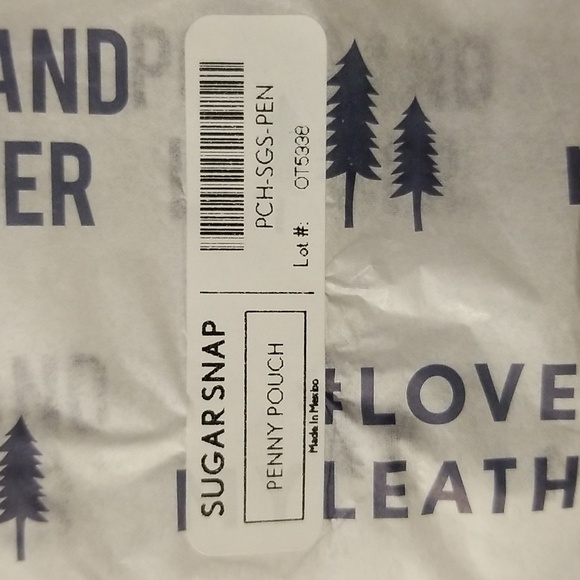 PLG Portland Leather Goods AP Penny Pouch Sugar Snap - Picture 4 of 5